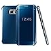 Hovisi Luxurious Shiny Flip Case Cover Samsung Galaxy S8 (Blue)