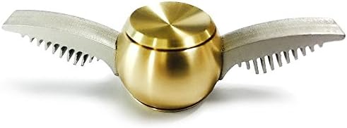 Fidget Hand Spinner, Cubier Anti-Anxiety Stress Relief Up to 6 minutes Spin Time EDC Anti-Stress Toy (Golden Snitch)