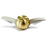 Fidget Hand Spinner, Cubier Anti-Anxiety Stress Relief Up to 6 minutes Spin Time EDC Anti-Stress Toy (Golden Snitch)