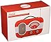 Coca-Cola Retro Desktop Vintage Style Am/FM Battery Operated Radio with Auxillary Input Red/White