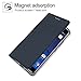 BLU VIVO 8 case, KuGi BLU VIVO 8 case, Ultra-Thin BW Style PU Cover + TPU Back Stand Case for BLU VIVO 8 Smartphone (Navy)