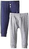 Petit Lem Baby-Boys Newborn 2 Pack Pant, Navy, 3 Months
