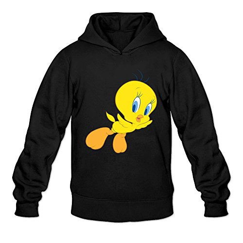 Men Tweety Bird Custom Retro Size XL Color Black Hoddie By Mjensen