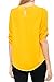 KLKD Women's Basic Chiffon 3/4 Sleeve Roll Up Blouse