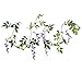 Miracliy Artificial Flowers Vine 2 Pcs 6.6ft Fake Silk Wisteria Ivy Vine Rattan Hanging Garland for Home Party Wedding Decor, Purple