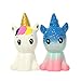 FUYAGE Galaxy Kawaii Galaxy Unicorn and Golden Horn Unicorn Squishies Slow Rising Jumbo Squishy Squeeze Toys for Kids and Adults