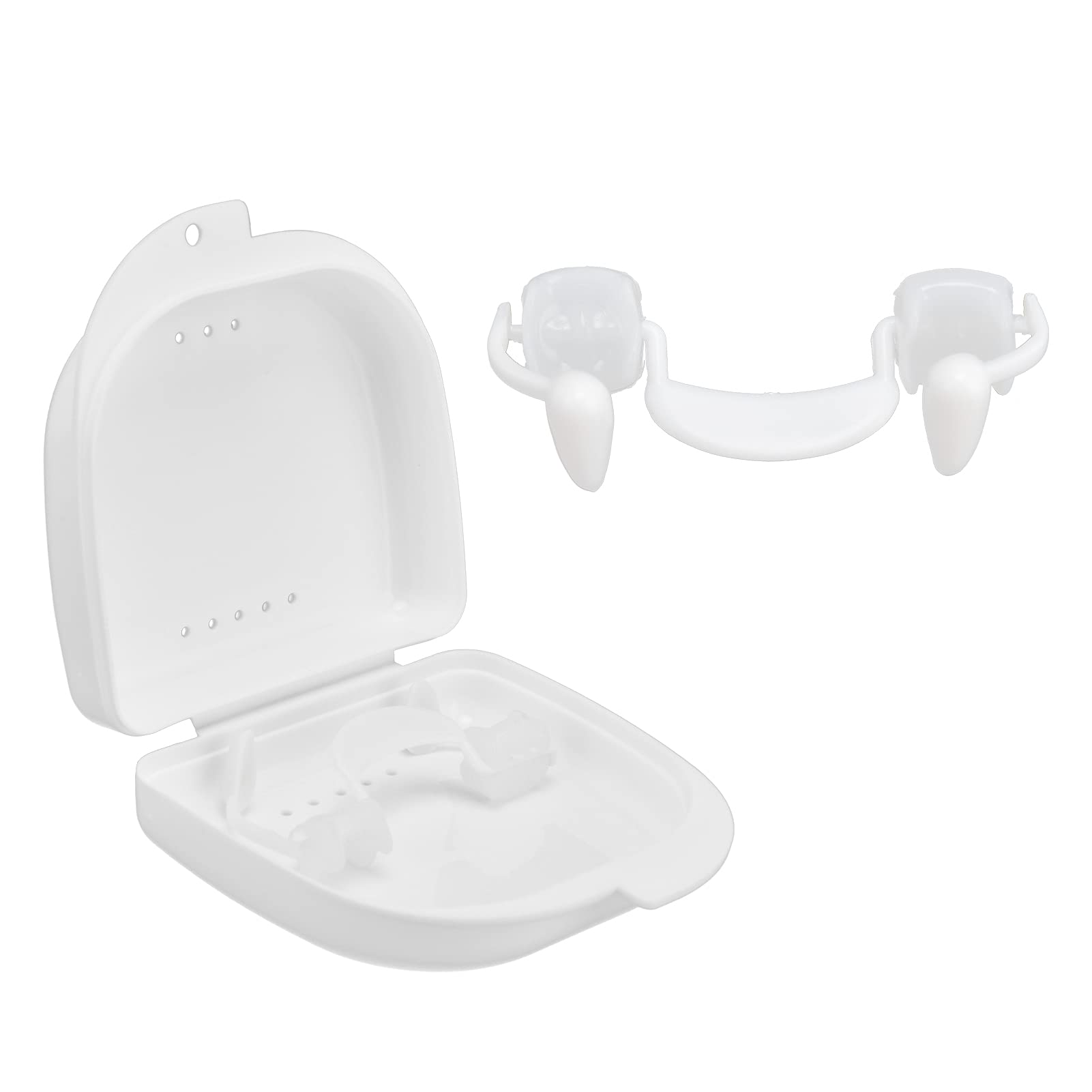 Asixxsix Vampire Fangs, Soft Silicone Retractable Reusable Vampire Teeth Fake Teeth Vampire Teeth Fangs for Halloween Cosplay Party Props