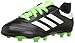 adidas Performance Kids' Goletto VI J Firm Ground Soccer Cleats, Black/White/Sgreen, 11 Medium US Little Kid