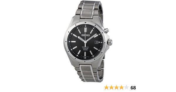 Seiko SKA493P1 - Reloj analógico de caballero de cuarzo con correa de  titanio gris - sumergible a 100 metros : Amazon.es: Relojes