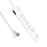 EXTRASTAR 6-Outlets Surge Protector, Flat Plug