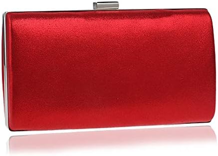 Zhongsufei Envelope Style Bag Clutch Womens Evening Clutch Bag Satin with Shoulder Chain Included Purse Wedding Prom Party Box Handbag