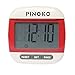 PINGKO Portable LCD Digital Multi Pedometer Calorie Counter Walking Step Distance Pedometer with Clock