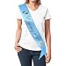 TTCOROCK Light Blue Baby Shower Sash with Gold Foil Lettering Baby Shower Gifts Gender Reveals Party Favor primary