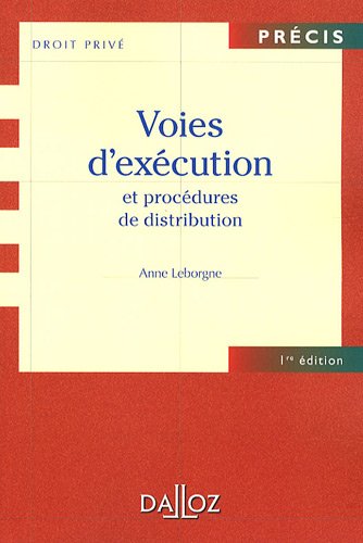 Voies d'exécution et procédures de distribution