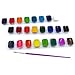 TBC Assorted Watercolor Paint Set,24 Washable Colors Painting Set with Brush, Perfect for Kids,Student and Beginner