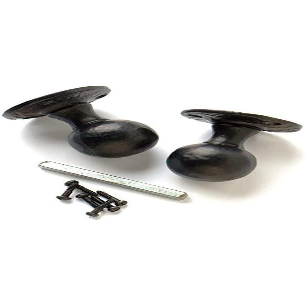 Merriway BH00787 Door Knob Round Black Antique Set -1 Pcs