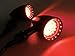 Black Red 20 LED Billet Turn Signal Stop Brake Light T for Harley Dyna Bobber Honda Yamaha Suzuki Kawasaki
