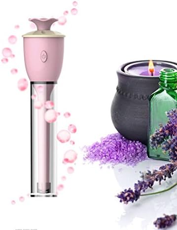 Portable USB Mini Magic Wand Stick Ultrasonic Aromatherapy Essential Oil Diffuser Purifier Humidifier with LED Indicator Light 7 in 1 (Green)