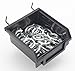 Bullbins 12 Pack Black Pegboard Bins - Pegboard Hardware Parts Storage Craft Organizer Sample Room Organzier PegBoard Workbench Bins Accessories