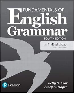 Fundamentals Of English Grammar Amazon De Azar Betty S Hagen Stacy A Fremdsprachige Bucher