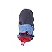 Zutano Unisex Baby Cotton Color Block Bootie,3M (0-3 Months),Navy/Periwinkle/Red