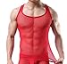 OUYE Men's Mesh See-Through Tank Top Vest
