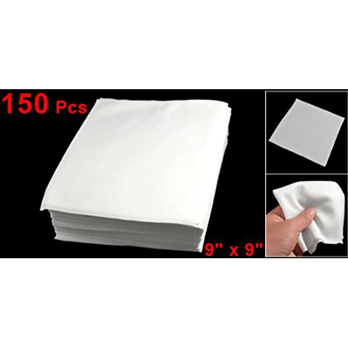 41iuU84ufhL Sanbo Clean Room Wiper White LCD PCB Wiping Cloth 9 inch x 9 inch Including 150 Pcs - Image 4