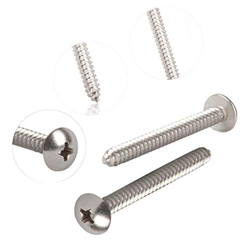 Gtagain Holzschrauben Selbstschneidend Stahlnägel - M3 M4 Holz Selbstschneidende Schrauben Eisenwaren Schrauben – Bild 7