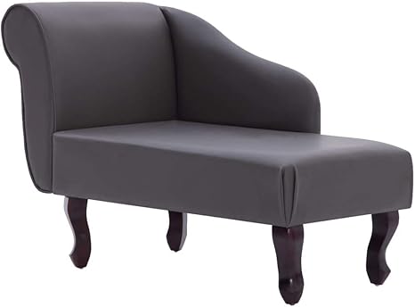 Vidaxl Chaise Longue Chaise Recamiere Couch Sofa Armchair Chaise Recliner Lounge Sofa Bed Sofa Bed Faux Leather Grey Amazon De Kuche Haushalt