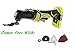 Ryobi JobPLUS ONE+ 18V Multi Tool P246 Console & P570 Head Attachment and Accessories Shown