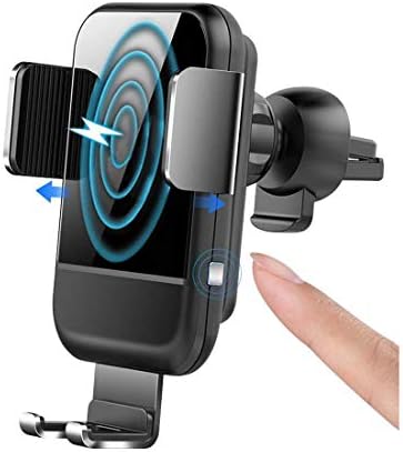 Wireless Car Charger, Auto-Clamping Adjustable Gravity Car Vent Phone Mount, Fast Charging Compatible with Samsung Galaxy Note 9/8/ S9/ S8,iPhone Xs Max/XR/X 8/8 Plus (Cool Black)