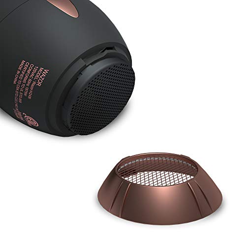 Wazor Hair Dryer Gift Set,Professional Salon Negative Ionic Blow Dryer 1875W Fast Drying with Diffuser and Comb Mid-Size Black Color - Thumbnail 7
