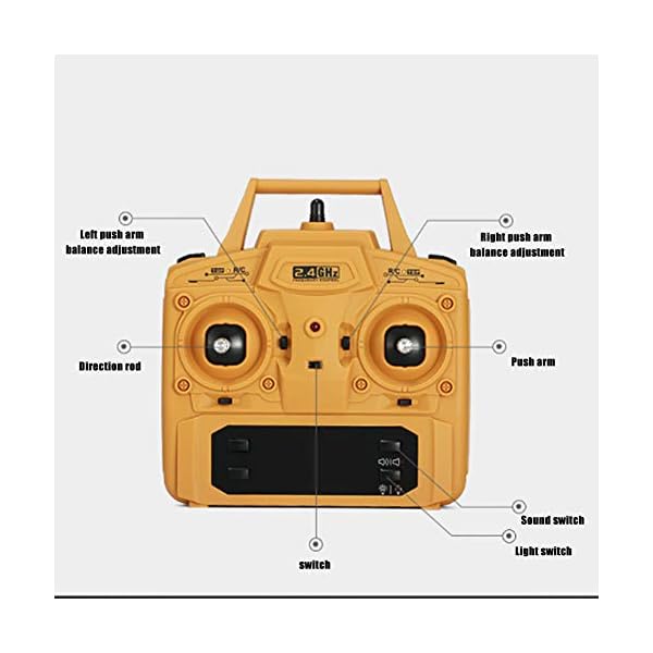W&HH RC Bagger,Rc Radlader Bagger 1:14,10 Kanal Ferngesteuerter Bagger Kettenbagger Spielzeug Für 6-15 Kinder Geschenk – Bild 4