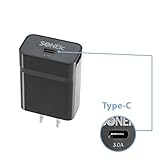 SONEic 15 Watt/3.0 Amp USB Type-C Rapid Wall Charger - Black