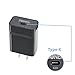 SONEic 15 Watt/3.0 Amp USB Type-C Rapid Wall Charger - Black