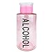 PANA 10oz Pink with Word Push-Down Dispenser Bottle - 1 Bottle - Empty Refillable Pump Bottle for Nail Polish Remover Liquid