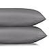 Homaz 2Pack Queen Size Pillowcases, 100% Brushed Microfiber Pillowcase Protector Set Ultra Soft Anti Wrinkle Hypoallergenic Bedding Sets Pillow Covers ( Gray )