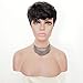 AIWEISE Human Hair Short Pixie Wigs for Black Women Short Human Hair Curly Wigs Short Black Wigs for African Americans