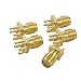uxcell End Launch PCB Mount SMA Female Connector Straight RF Connector Adapter 5pcs