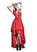 CA Mode Women V-neck Lace Up Wedding Evening Gown Prom Party High Low Dress