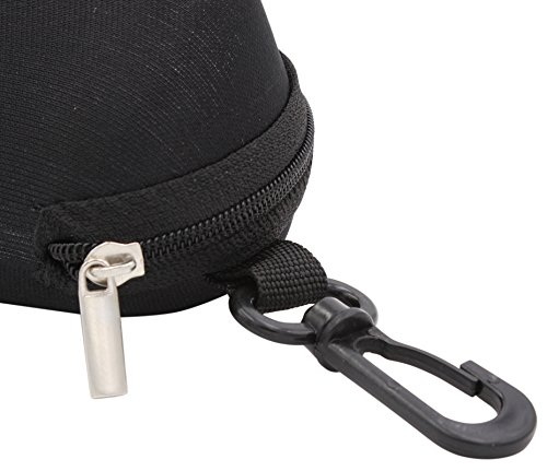 TBOC Hard Sunglasses Case – [Pack: 2 Units] Black Belt Case for Lenses Reading Safety Work for Car Large Original Fashion Design with Clip for Men and Women