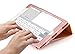 WWW iPad Pro 9.7 Case, [Luxury Laser Flower] Premium PU Leather Case Protective Cover with Auto Wake/Sleep Feature for Apple iPad Pro 9.7-inch Pink