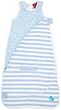 Love To Dream Inventa Sleep Bag/Wearable Blanket with Unique Vented Cooling System, Luxurious Super-Soft Cotton, Stylish Fashion Design, 1.0 TOG, 4-12 Months, Light Blue
