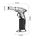 Heavy Duty Kitchen Culinary Butane Blow Torch,Refillable Cigar Lighter with Safety Lock Switch and Adjustable Flame for Creme Brulee Cooking,Camping, Grill (Butane Gas Not Included)