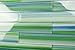 Green and Blue Tidal Glass Subway Tile for Kitchen Backsplash or Bathroom, Color Sample