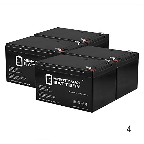 Mighty Max Battery 12V 15AH F2 Battery Replaces Belkin Omniguard 3200 Rackmount - 4 Pack Brand Product