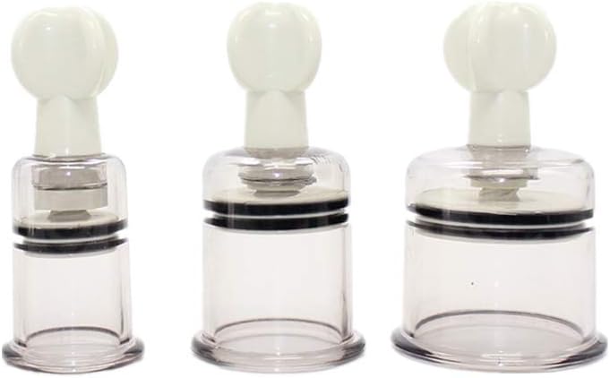 Vacuum Cupping Multi-Functional Rotary Magnetic Therapy Cupping Massage Device Magnetic Therapy Cupping Device Physiotherapy Cupping (3 Pcs)