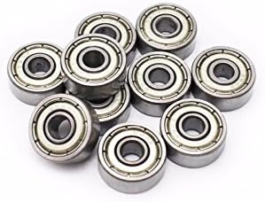 Generic 624 4x13x5 mm Metal Ball Bearing (Pack of 10) by SnowSpitzShop Brand