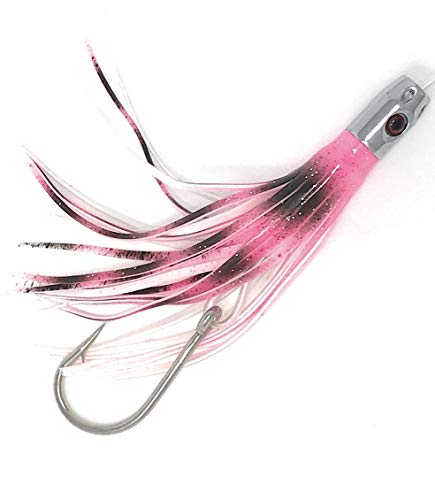Trolling Fishing Lures Saltwater Tuna Offshore Game Fishing Lure Octopus Skirts trolling Lure mah-mahi Fishing trolling Lure (red, 5inch)