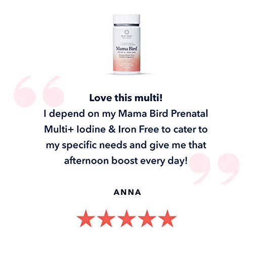 Mama Bird Prenatal Multi+ Iodine & Iron Free, Methylfolate (Folic Acid